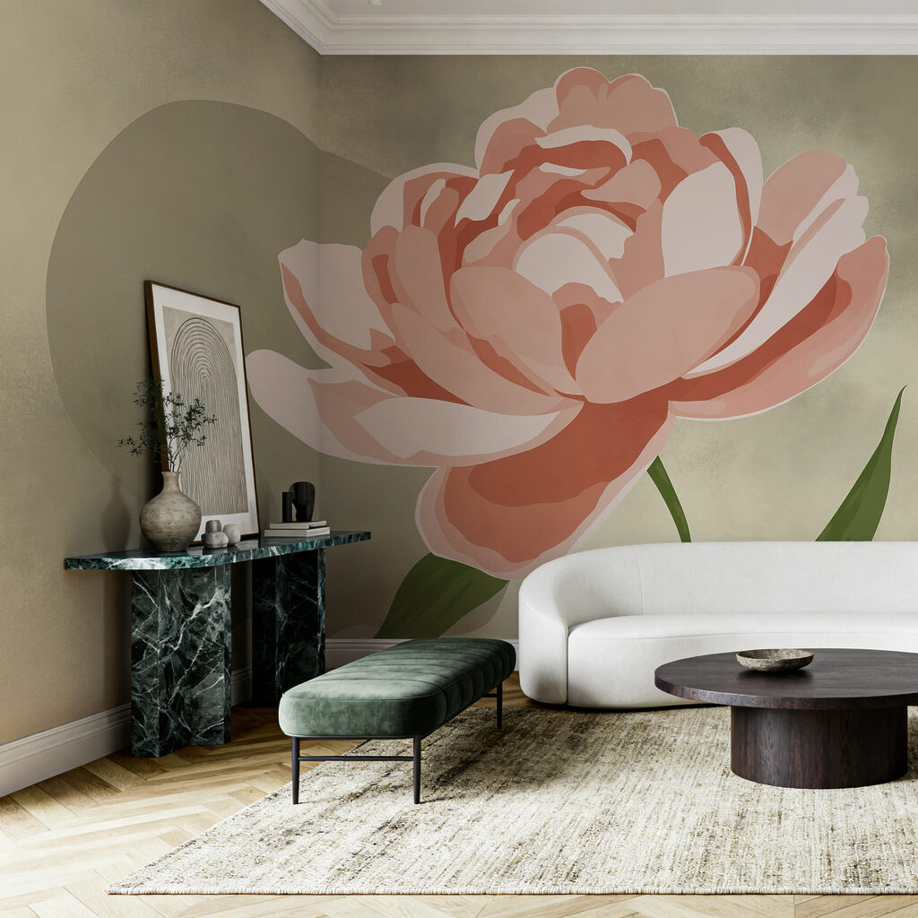 Flor sobre color — interior 3