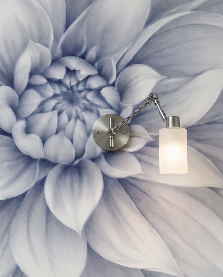 Flores en los bordes — detalle