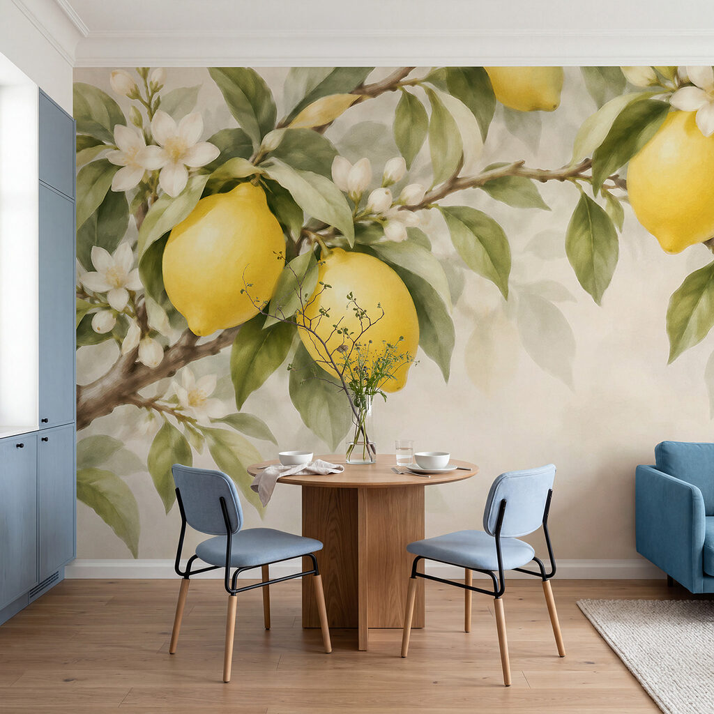 Limones junto a flores — interior 3