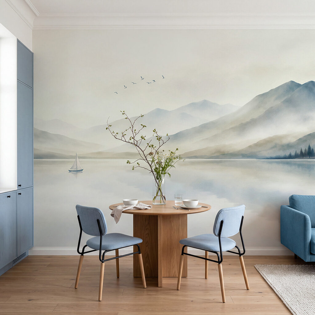 Velero en el lago — interior 1