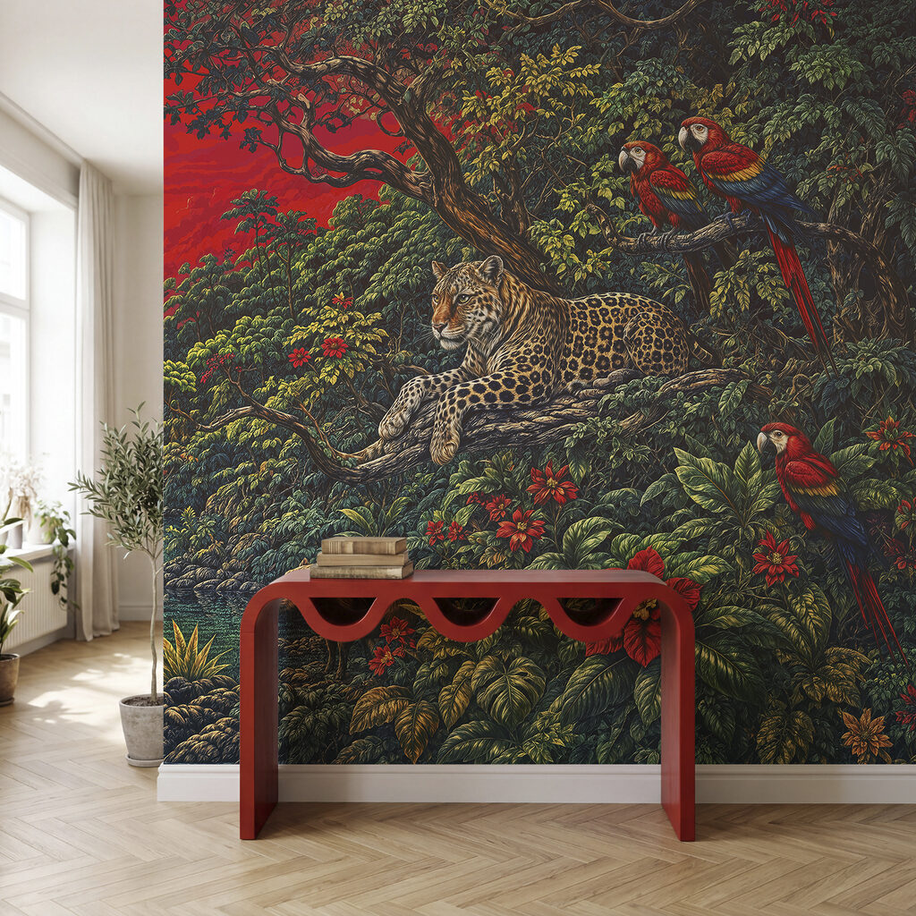 Felinos bajo cielo rojo — interior 3