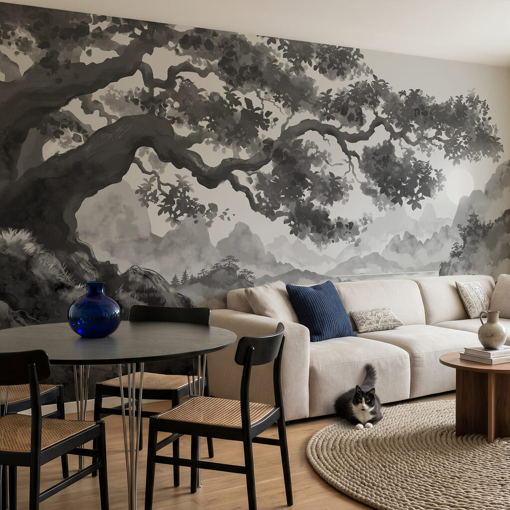 Rama sobre islotes dibujados — interior 1