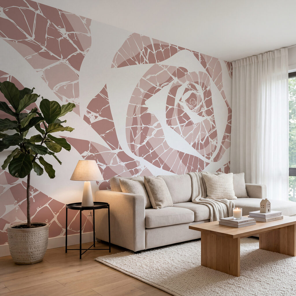 Rosa de color fragmentado — interior 1