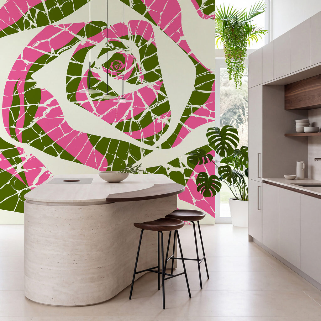 Rosa de color fragmentado — interior 1