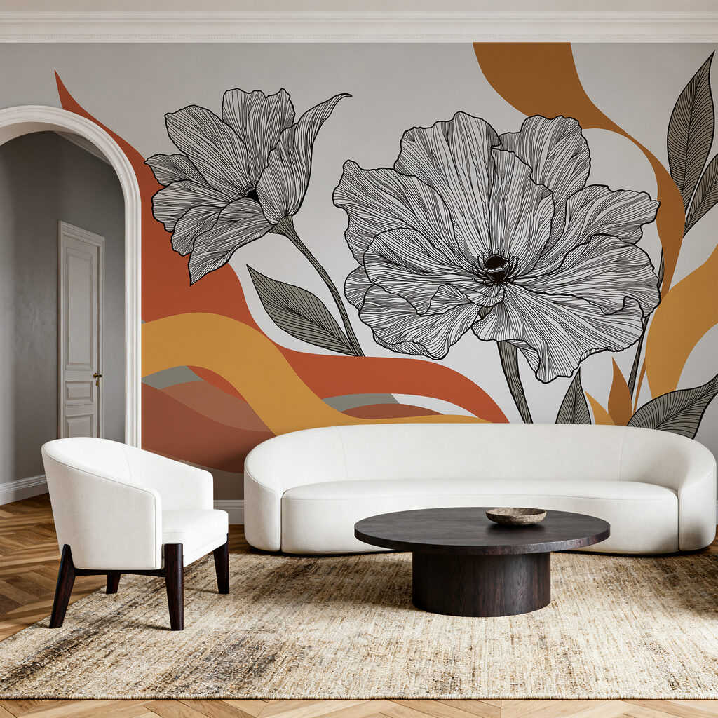 Flores sobre bandas — interior 2