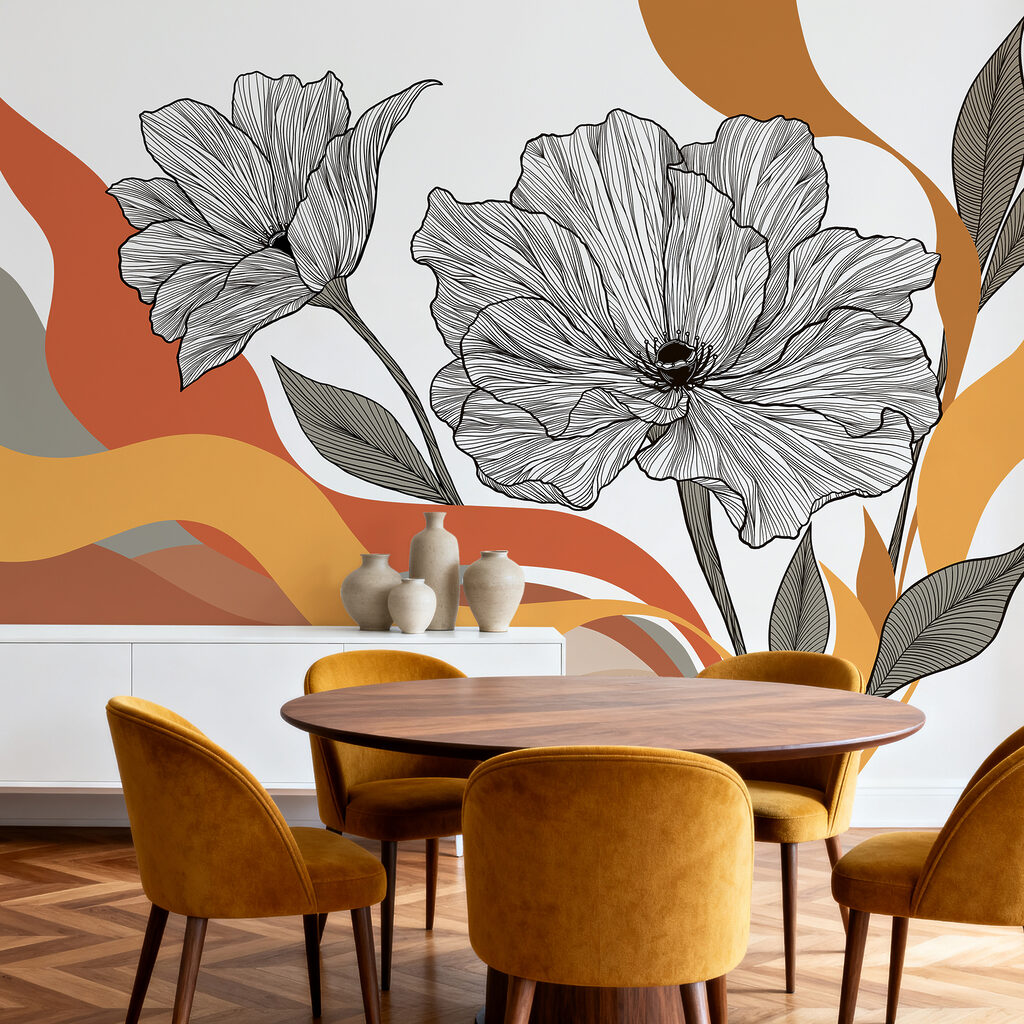 Flores sobre bandas — interior 3