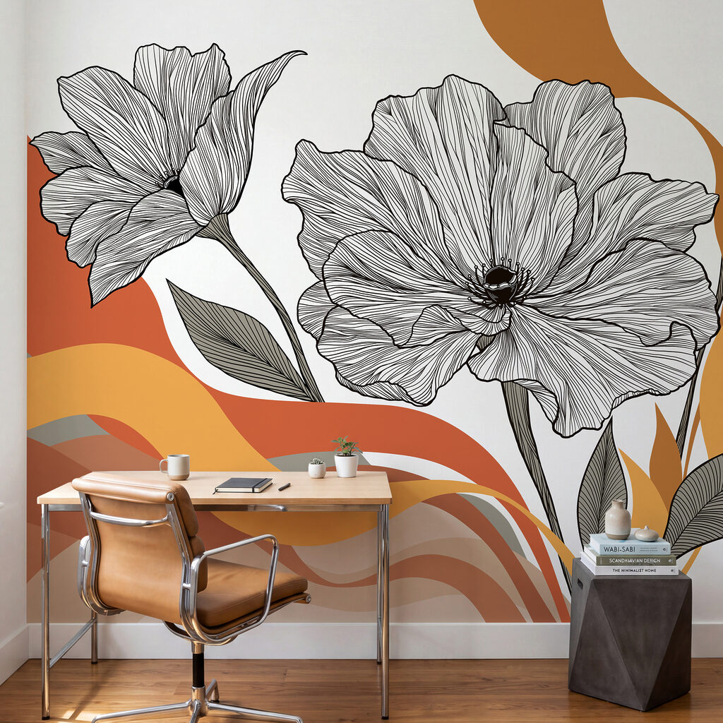 Flores sobre bandas — interior 4
