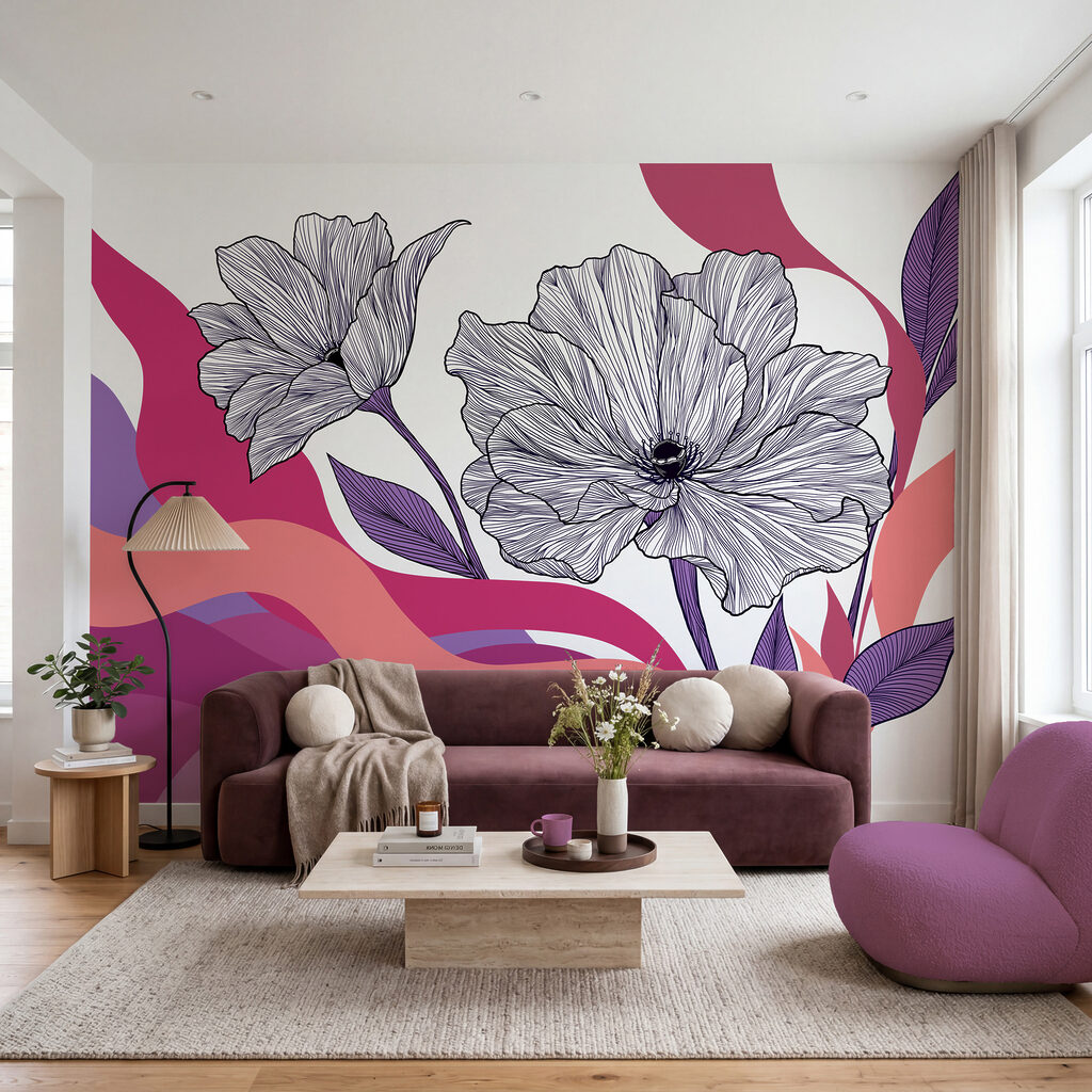 Flores sobre bandas — interior 1