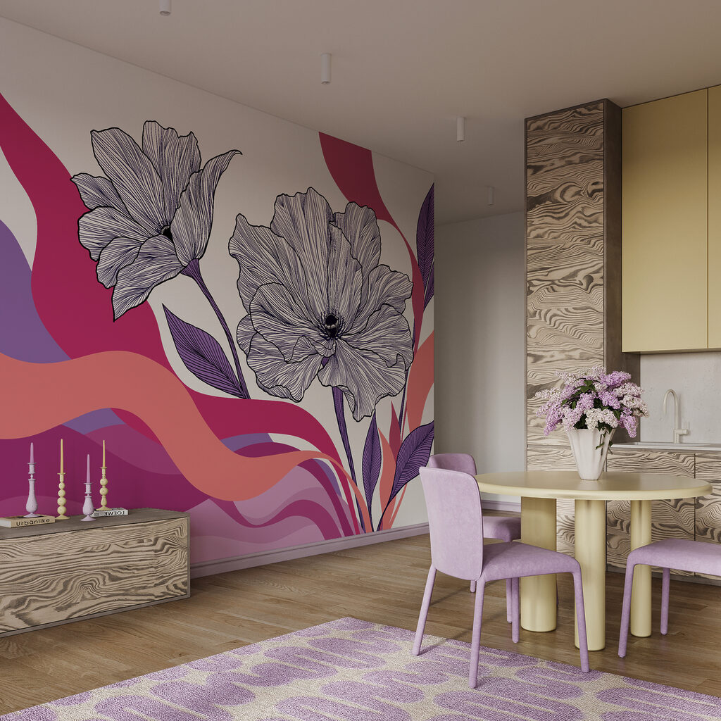 Flores sobre bandas — interior 2