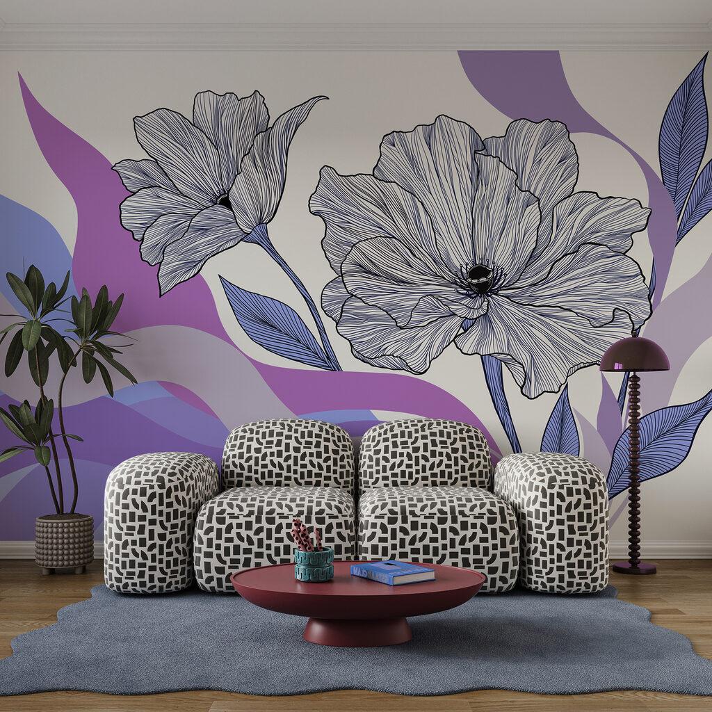 Flores sobre bandas — interior 1