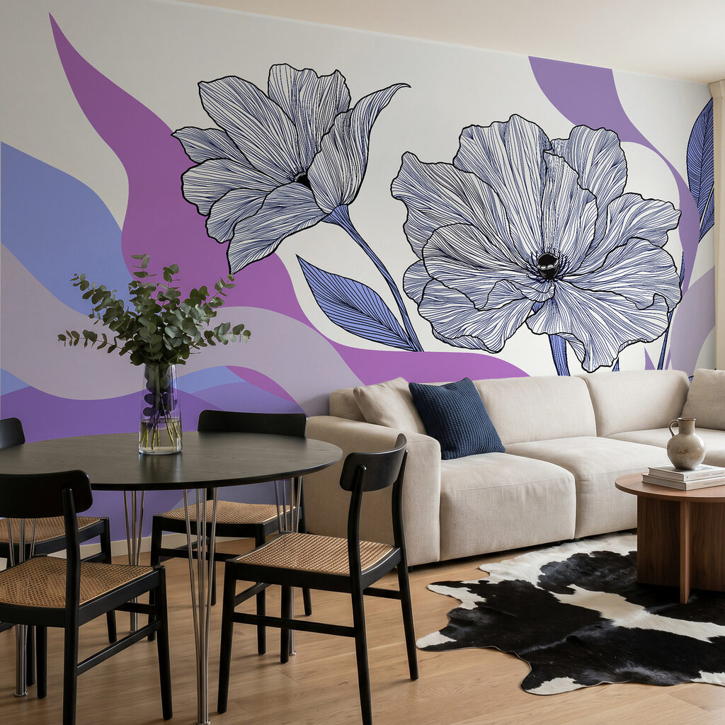 Flores sobre bandas — interior 3