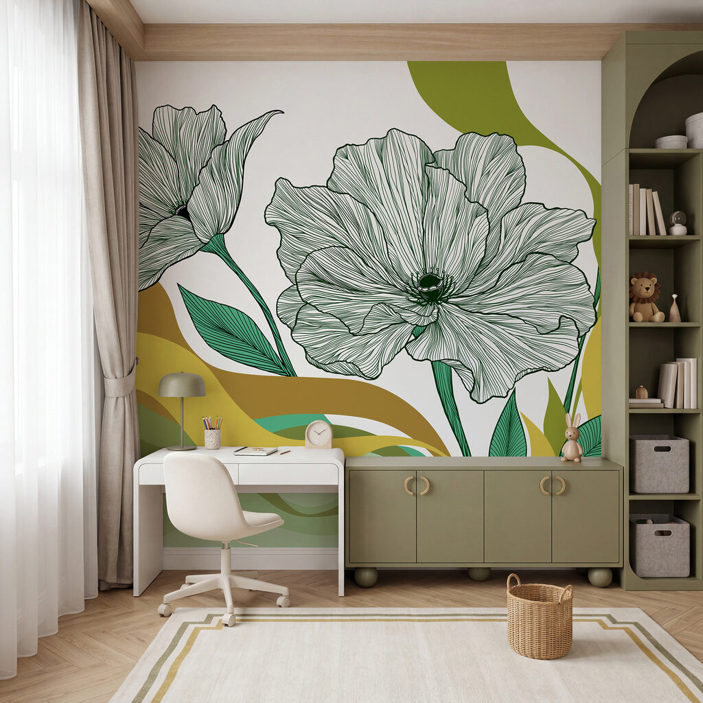 Flores sobre bandas — interior 2