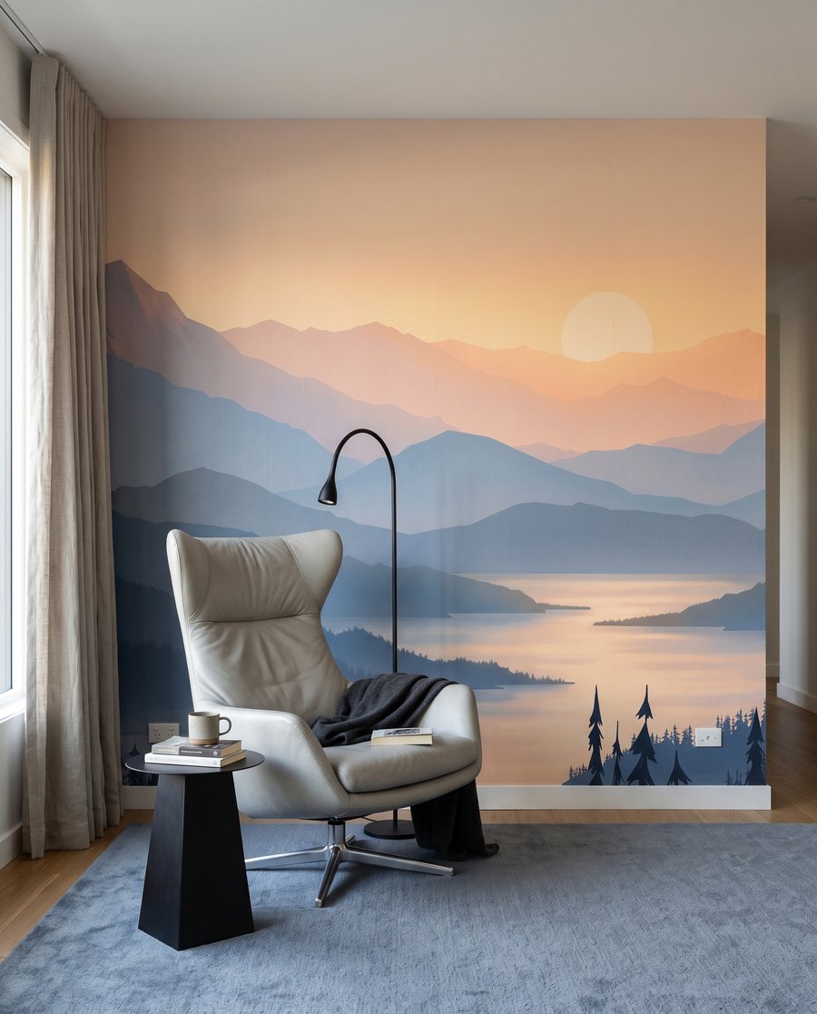 Sol bajo entre montañas — interior 3