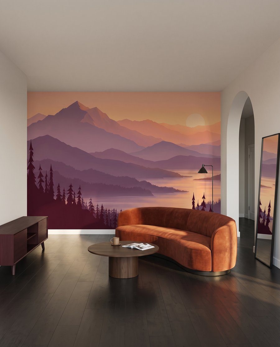 Sol bajo entre montañas — interior 2