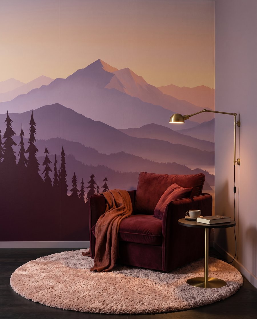 Sol bajo entre montañas — interior 3