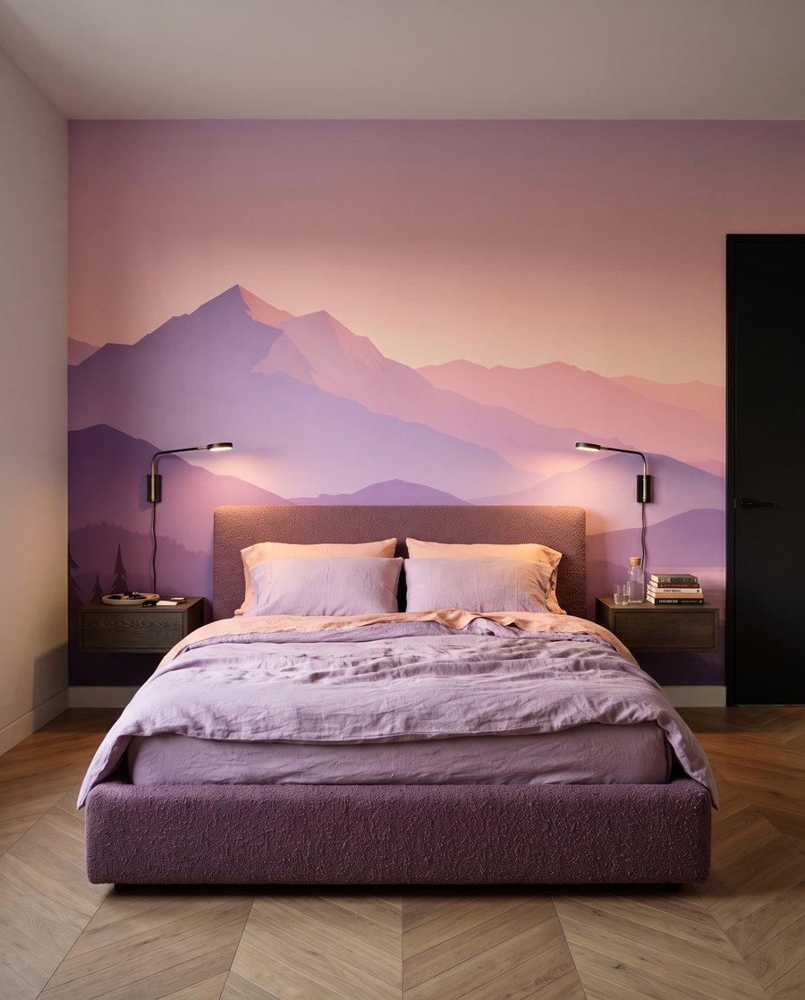 Sol bajo entre montañas — interior 1