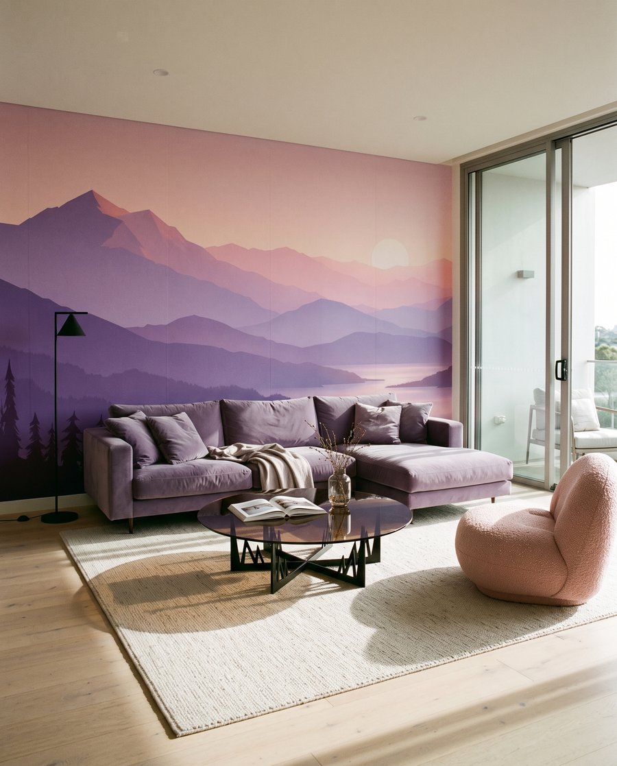 Sol bajo entre montañas — interior 2