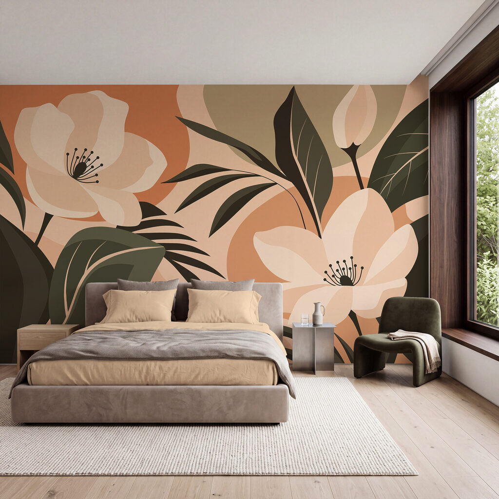Flores entre hojas — interior 2