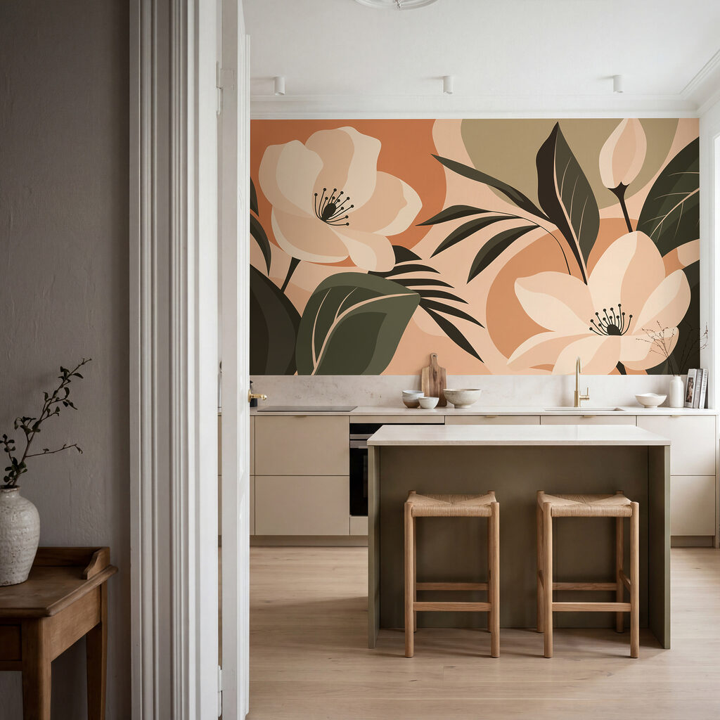 Flores entre hojas — interior 3