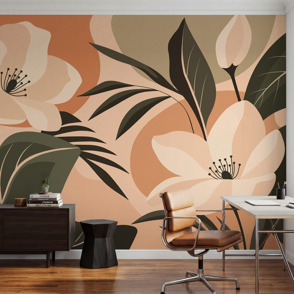Flores entre hojas — interior 5
