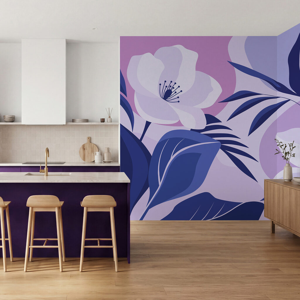 Flores entre hojas — interior 3