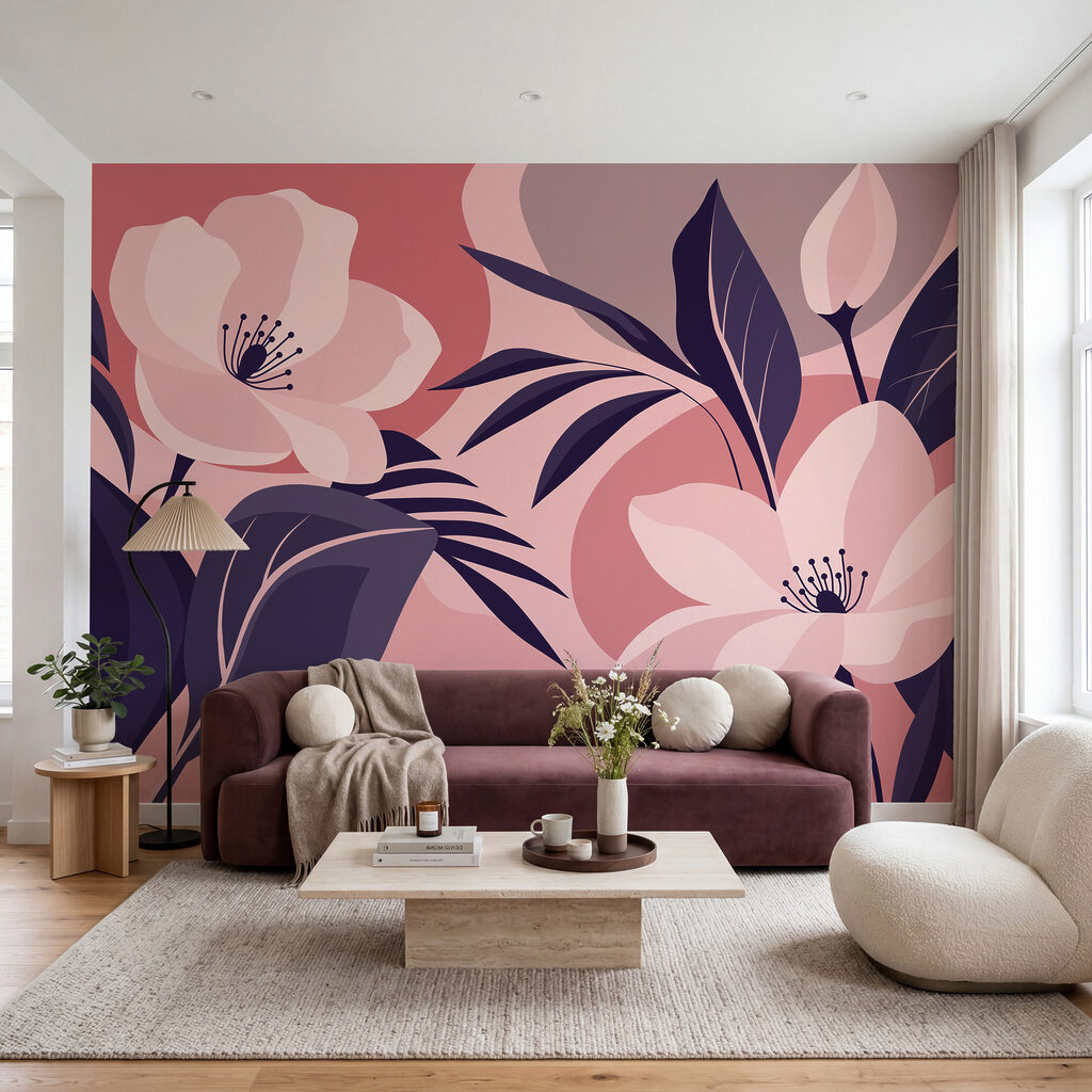 Flores entre hojas — interior 2