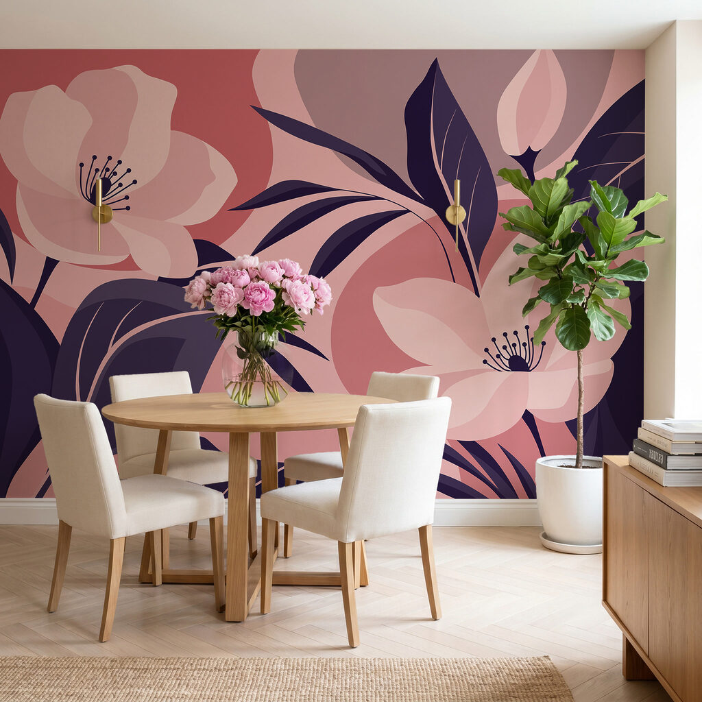 Flores entre hojas — interior 1