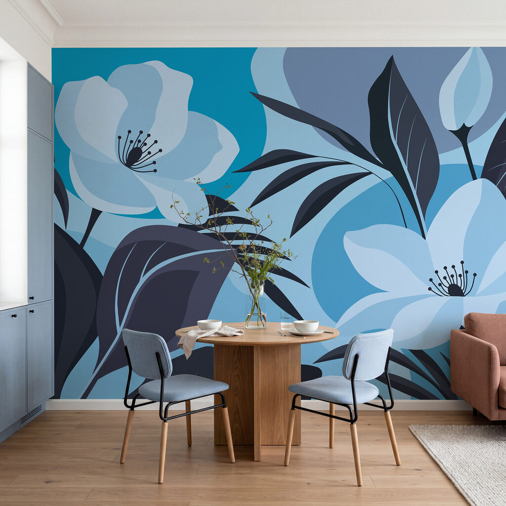 Flores entre hojas — interior 3