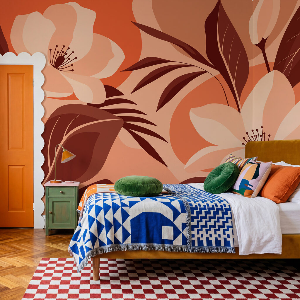 Flores entre hojas — interior 2