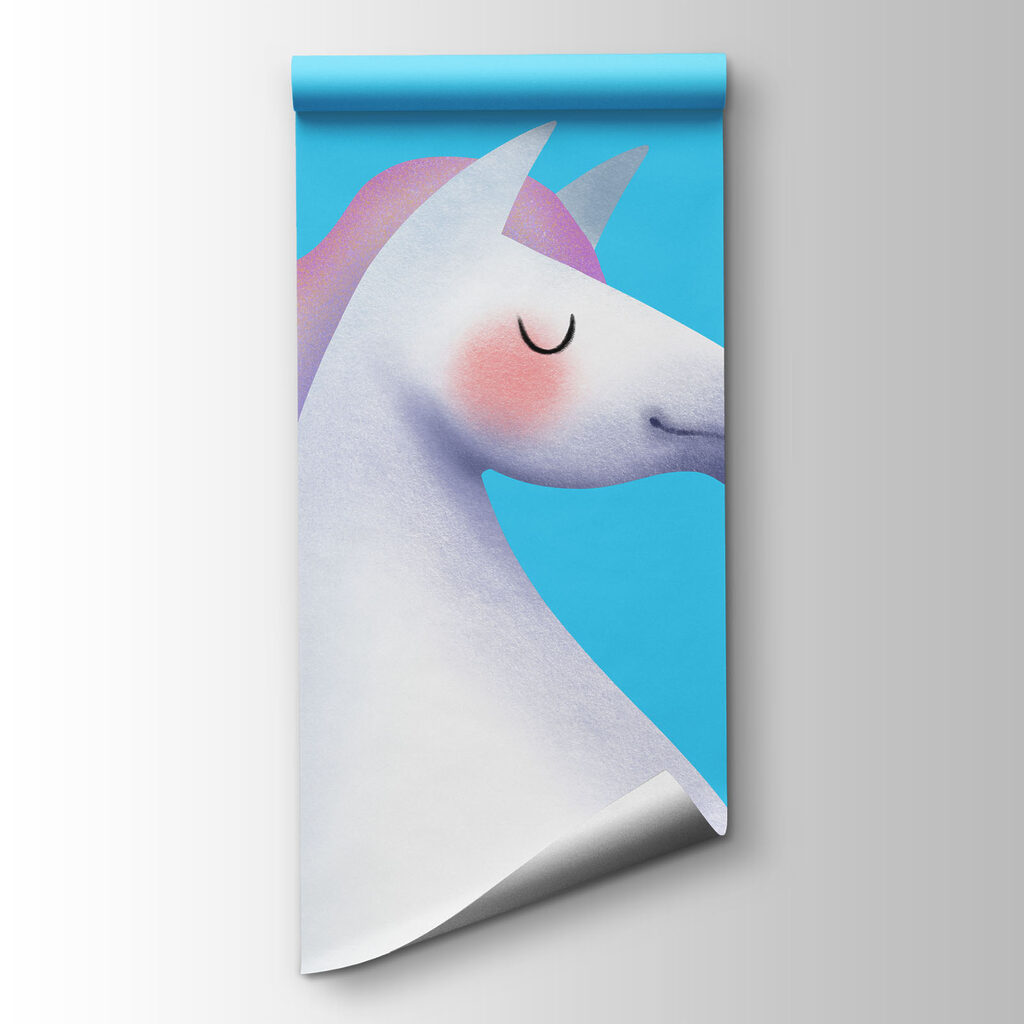 Unicornio sobre estrella fugaz — vista del producto