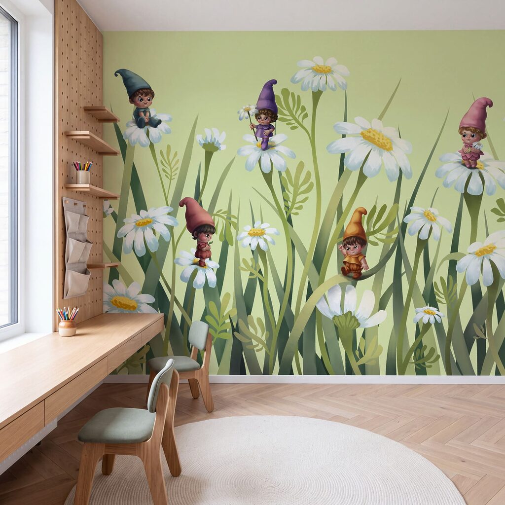 Duendes entre flores altas — interior 2
