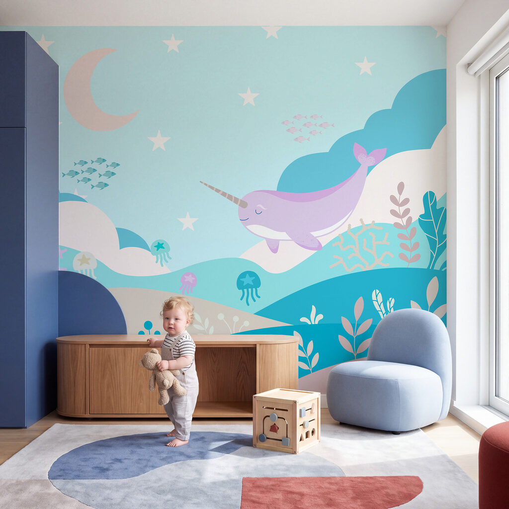 Narval sobre jardines marinos — interior 2