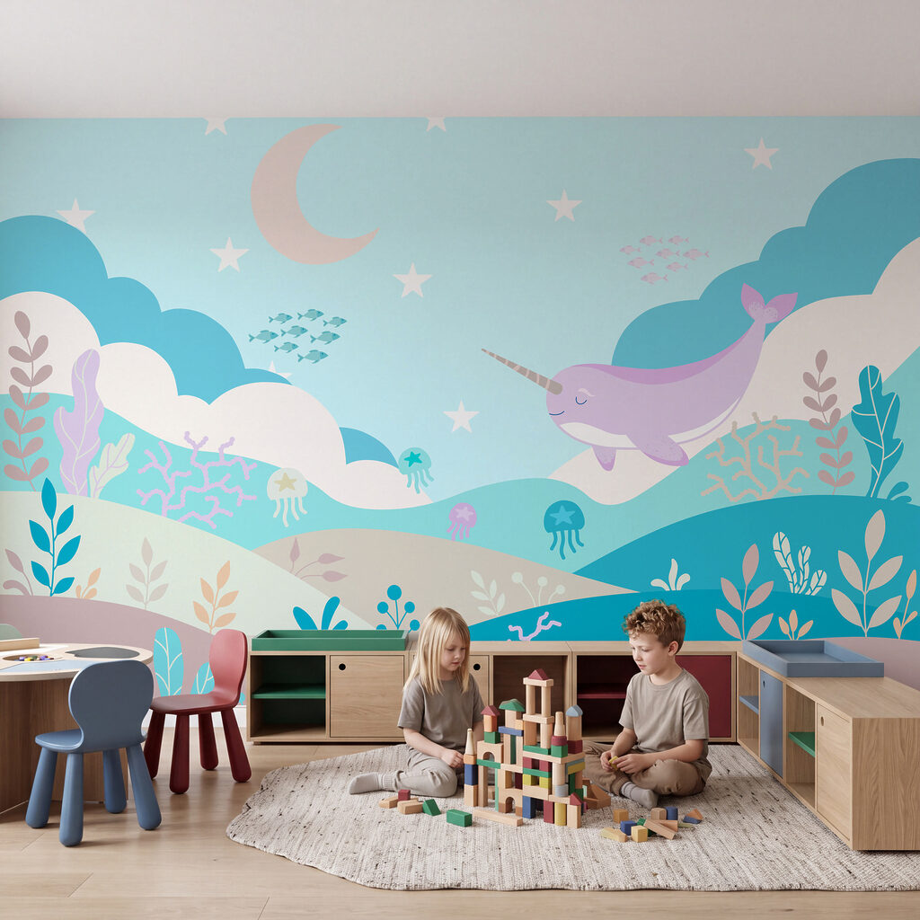 Narval sobre jardines marinos — interior 3