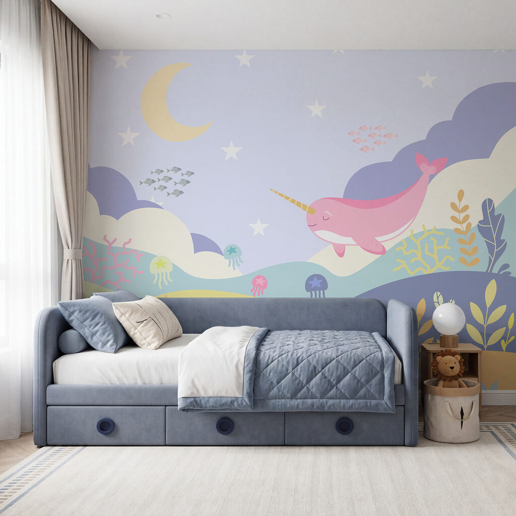 Narval sobre jardines marinos — interior 2