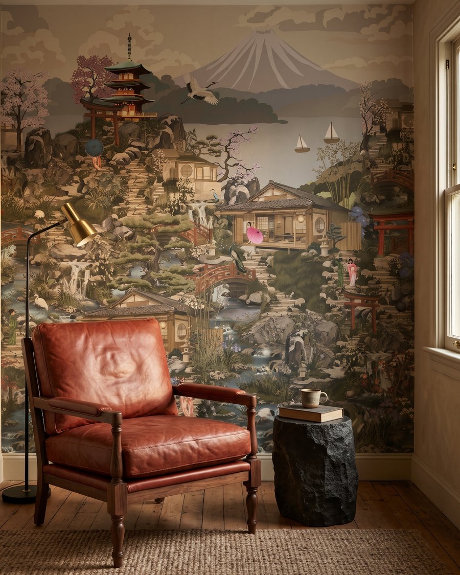 Pagodas en paisaje denso — interior 3