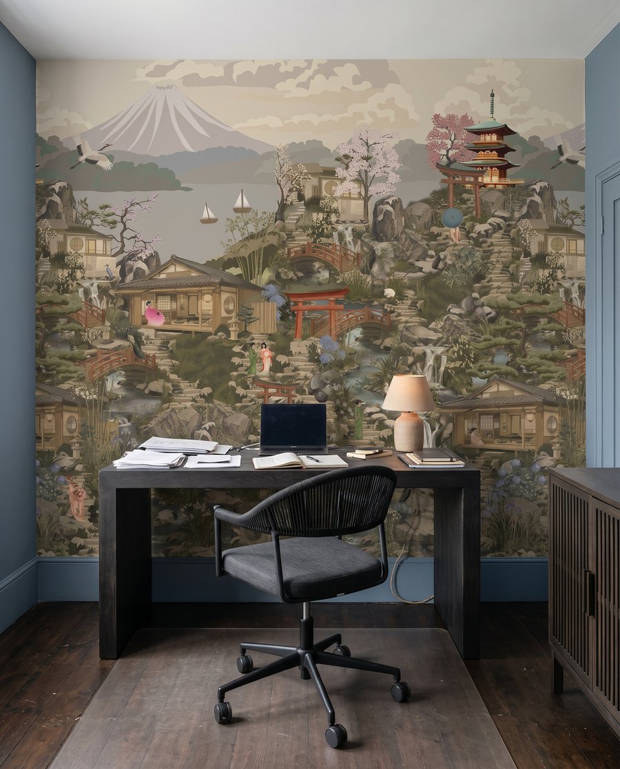 Pagodas en paisaje denso — interior 7
