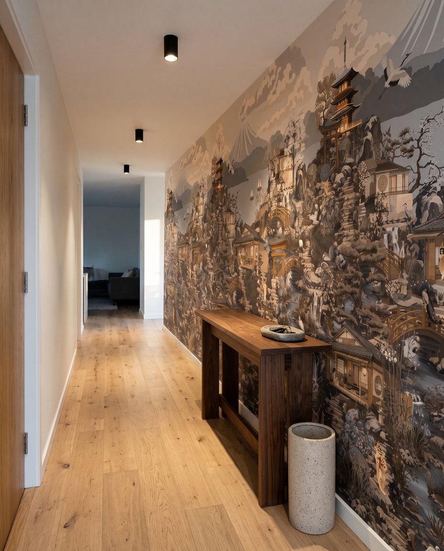 Pagodas en paisaje denso — interior 7