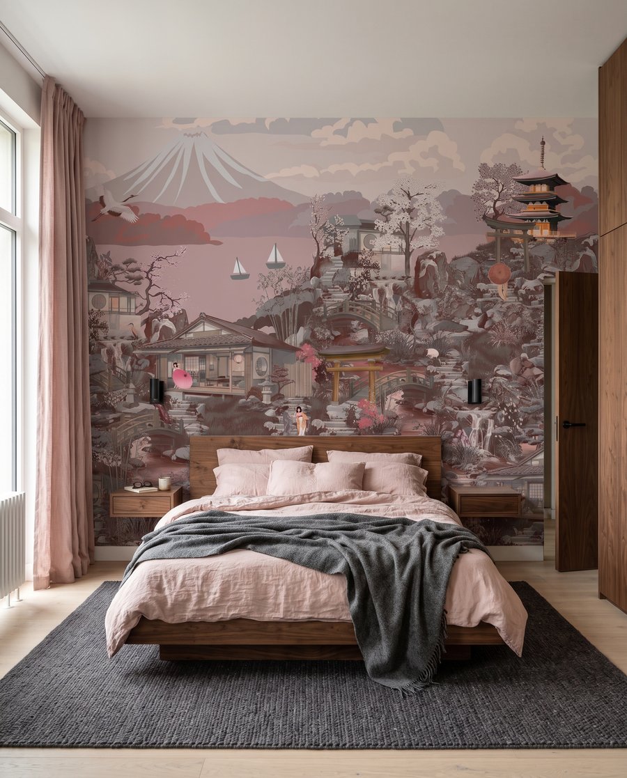 Pagodas en paisaje denso — interior 1