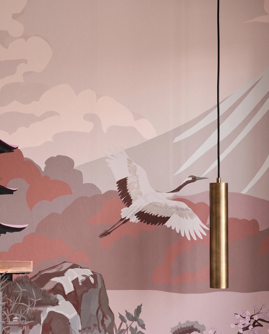 Pagodas en paisaje denso — detalle