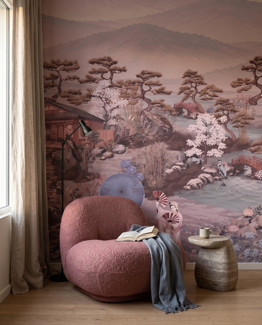Pagoda ante una montaña — interior 3