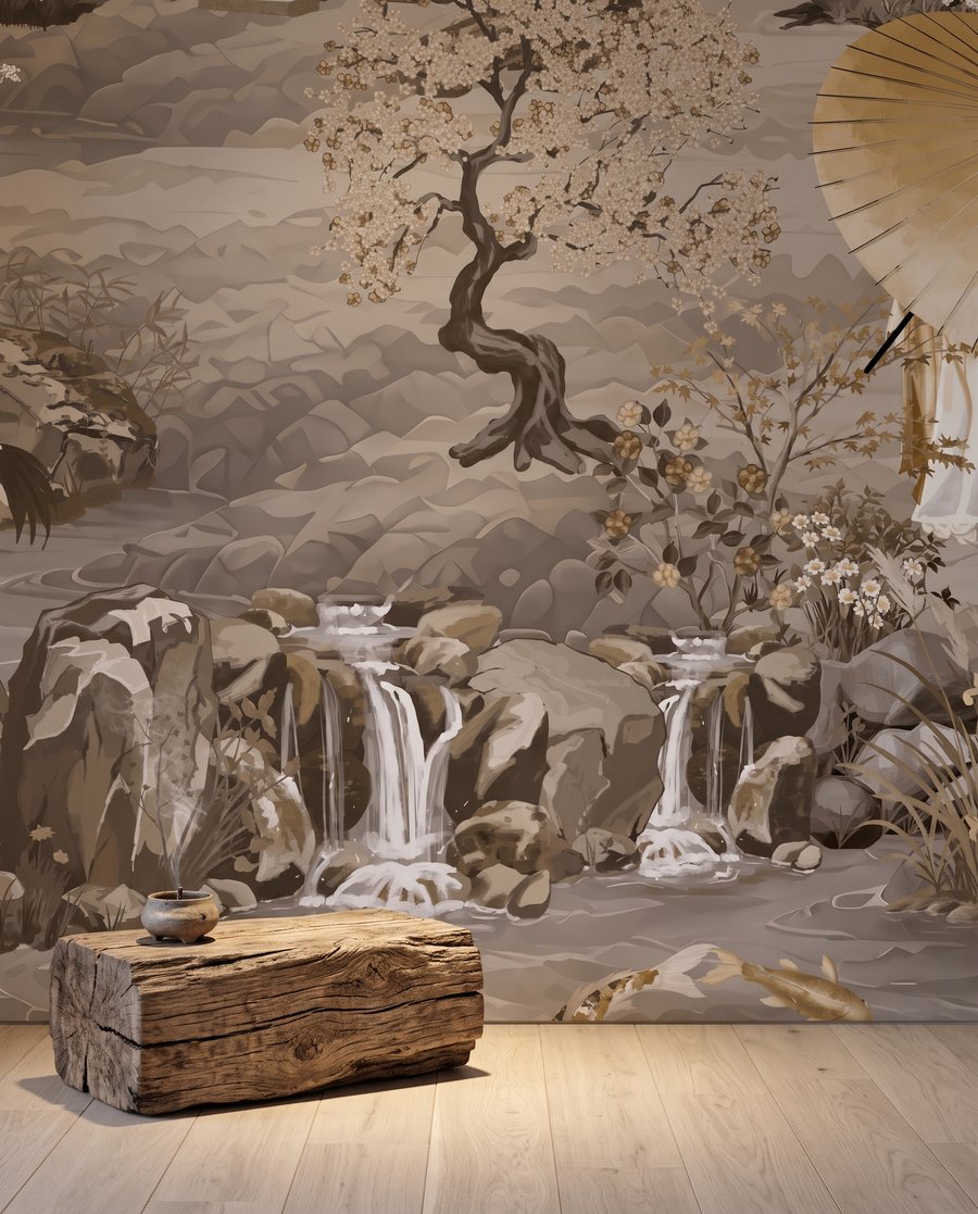 Pagoda ante una montaña — interior 8