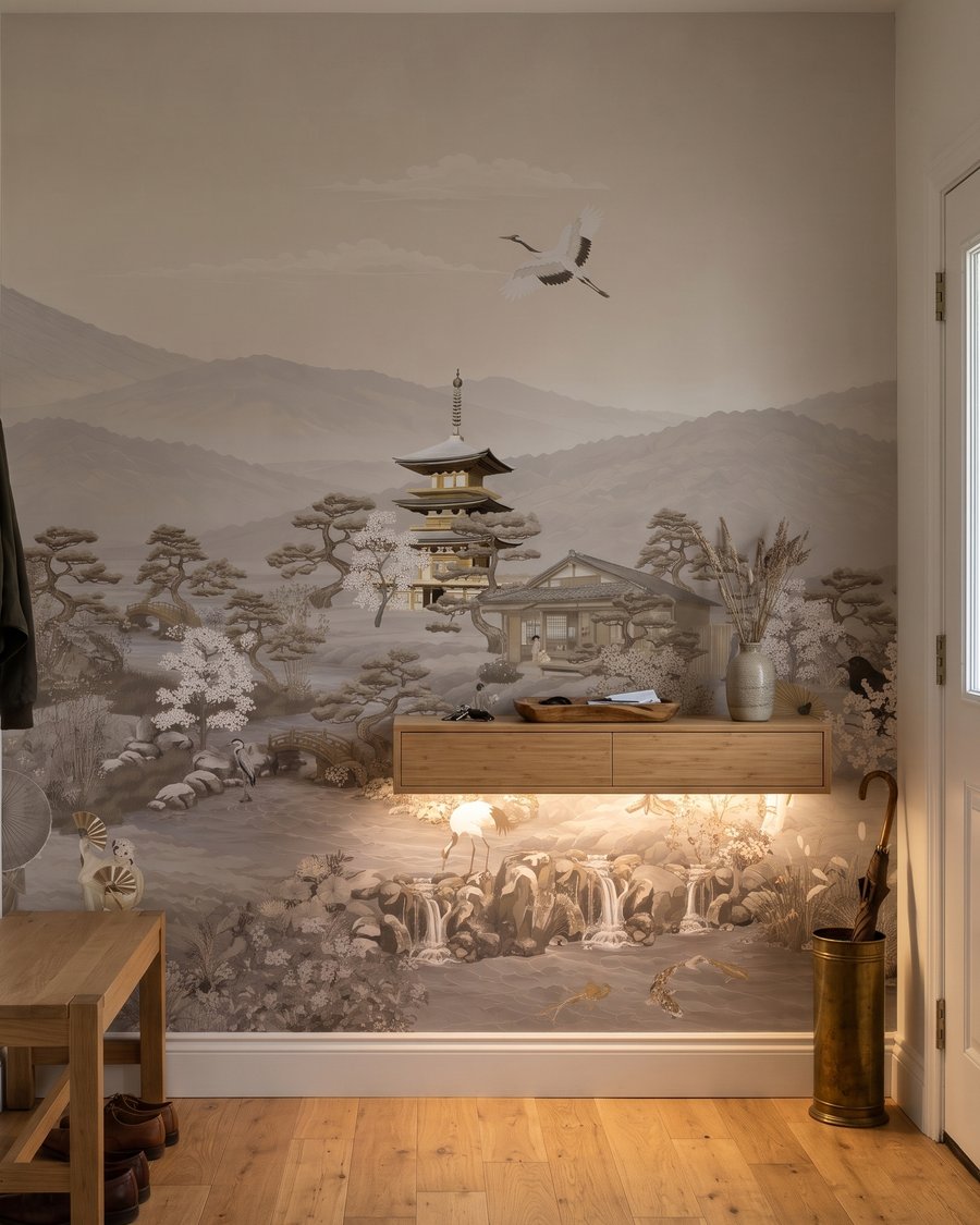 Pagoda ante una montaña — interior 5
