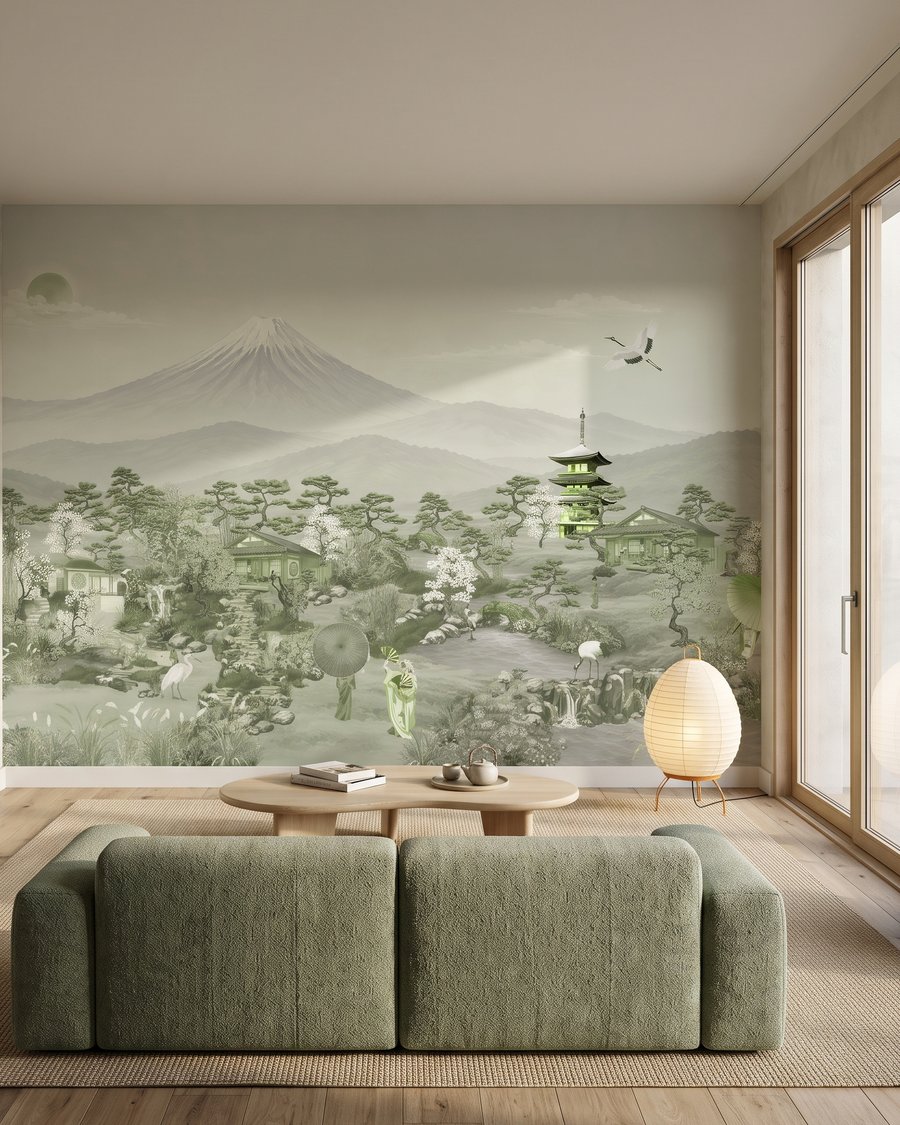 Pagoda ante una montaña — interior 2