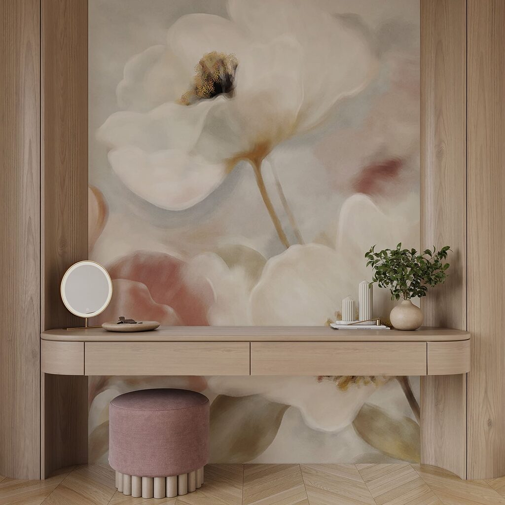 Flores crema en pinceladas — interior 2