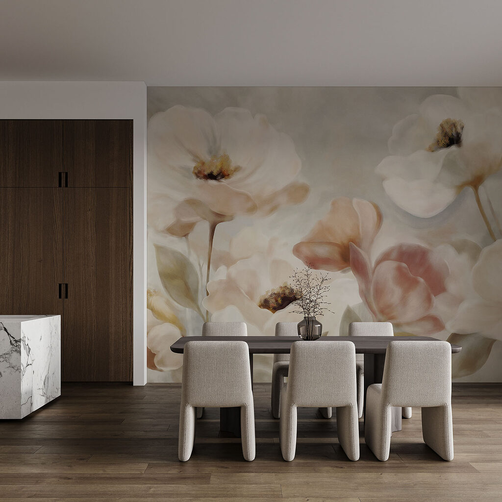 Flores crema en pinceladas — interior 3