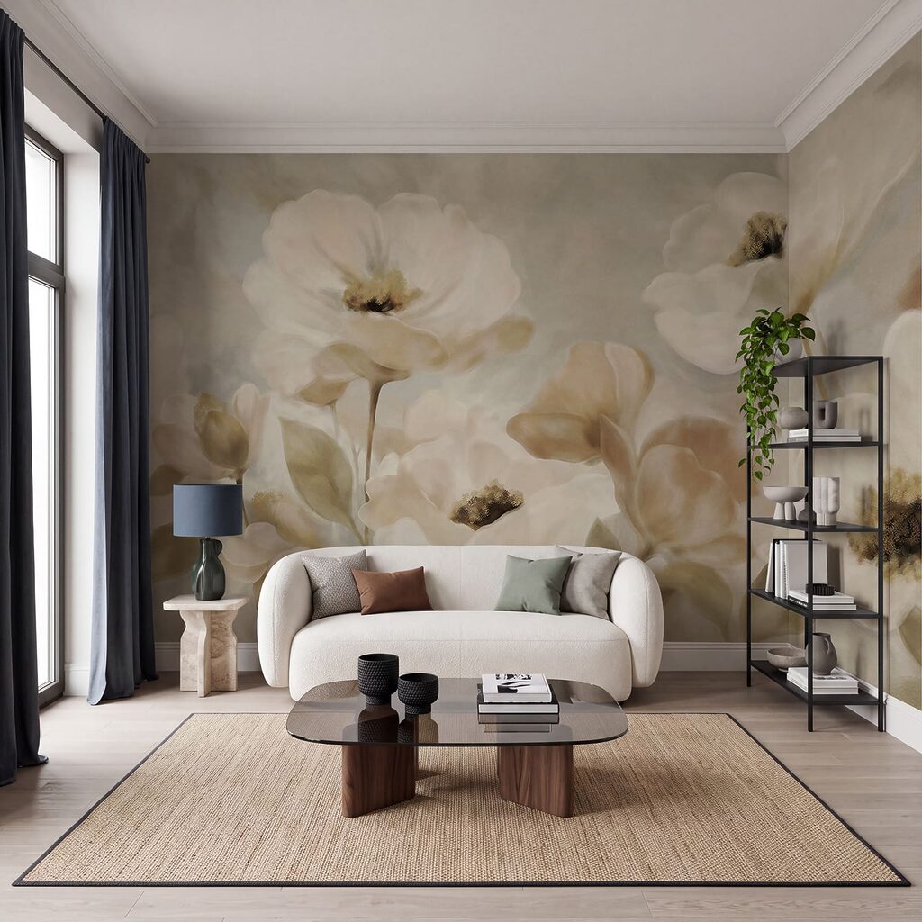 Flores crema en pinceladas — interior 2
