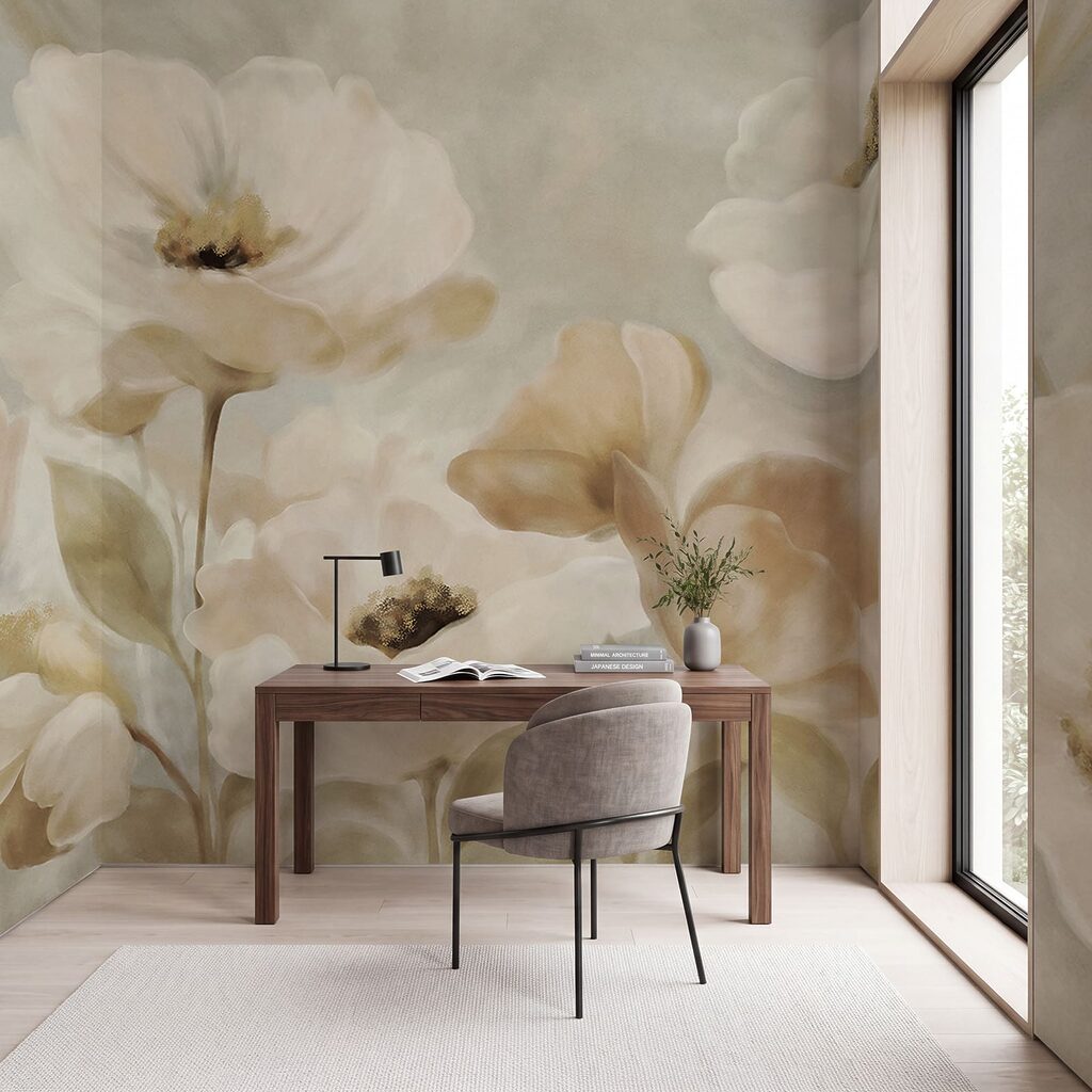 Flores crema en pinceladas — interior 3