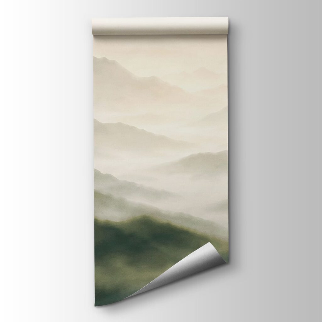 Montañas con árboles oscuros — vista del producto