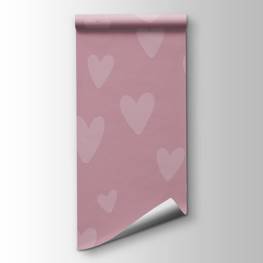Corazones en suave repetición — vista del producto