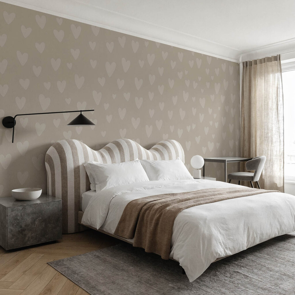 Corazones en suave repetición — interior 2